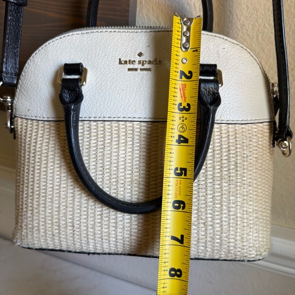 Kate Spade Grove Street Carli Rafia Straw Dome Crossbody Bag Handbag - Picture 7 of 16